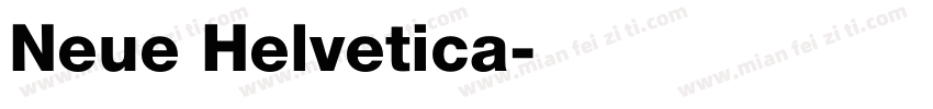 Neue Helvetica字体转换